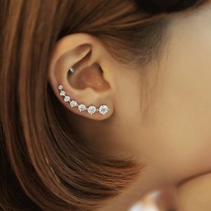 NEW Silver Earrings Ear Row Earring Womens Jewelry